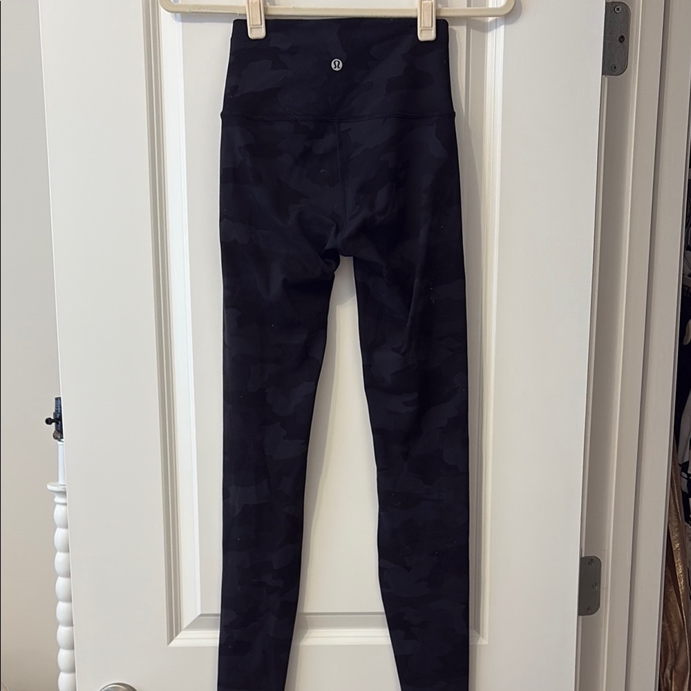 Lululemon Black Camouflage Leggings